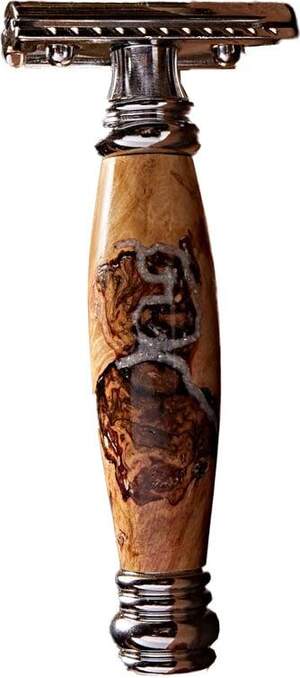 Box elder burl Merkur double-edge razor