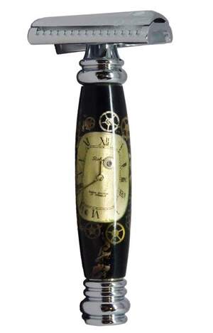 Box elder burl Merkur double-edge razor